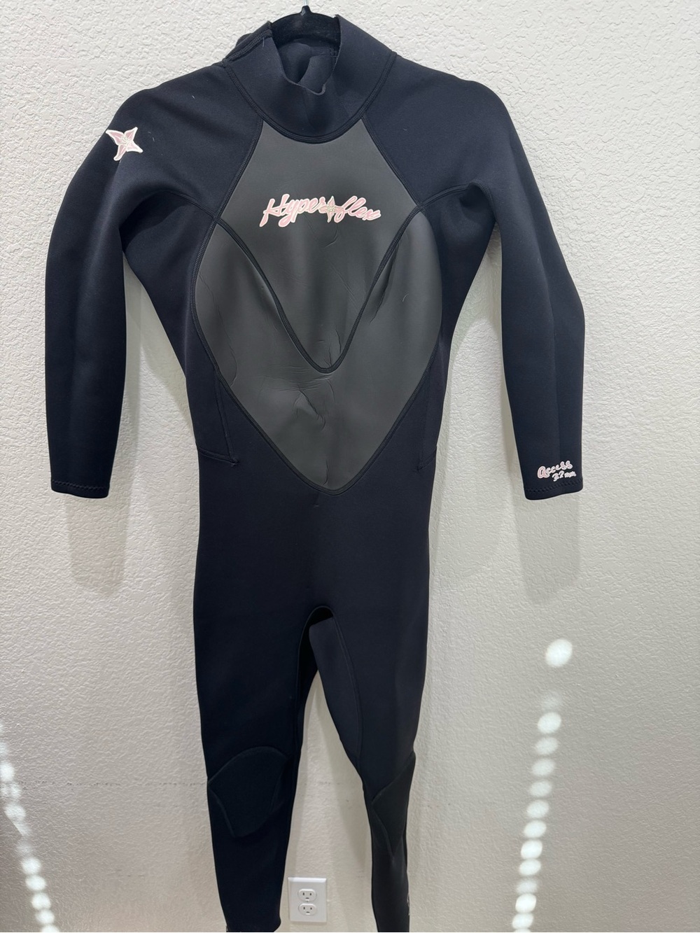 Hyperflex Access 3/2mm Women’s Full Wetsuit Size 10 Black Surf Dive Paddle